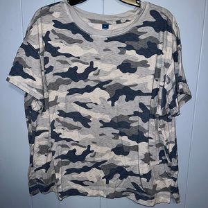 Faux Blue Camo tee shirt